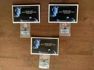 2019 W Lincoln Cent Reverse Proof,  Proof And Uncirculated.  3 Coin Set.