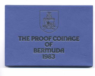 1983 Bermuda Proof Coinage Set By Royal