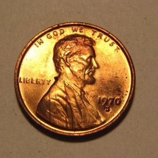 1970 S Small Date Lincoln Cent Penny - Red/brown Au,  /bu - 22fr