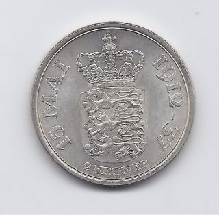 Denmark 2 Kroner 1937 Km 830 Extremely Fine Uncirculated Commemorative Silver