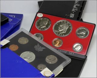 United States Coins Proof Set 8 boxes - 1969 1971 1972 1973 1975 1976 1977 1978 3