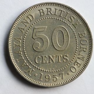 1957 Malaya & British Borneo 50 Cents (3311616/6)