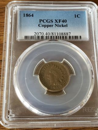 1864 Copper Nickel Indian Head Penny