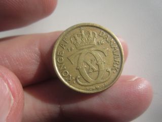 1926 Denmark 1/2 Kroner Key Date