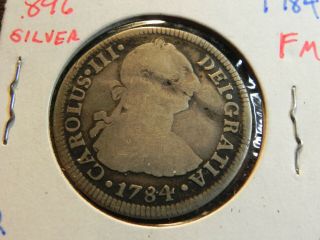 1784 Ff Mexico 2 Reales Silver - Charles Iii