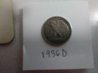 (5) Walking Liberty Half Dollars,  1935,  35d,  35s,  36,  36 d.  VF - EF.  coins 6