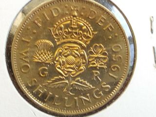 1950 Great Britain Two Shilling (florin) Proof Coin