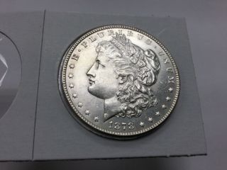 1878 - S Morgan Dollar In High End White Flashy Coin