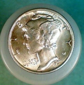 Ms 1937 - S Silver Mercury Dime (035)