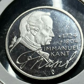 1974 - D Germany Silver 5 Mark Brilliant Uncirculated Coin