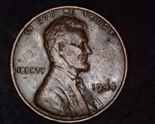 1944 Lincoln Wheat Penny - Large Reverse Defective Planchet Error