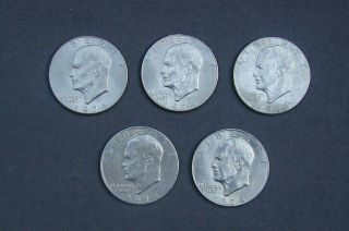 28 Eisenhower $1 Dollar Coins,  14 - 1971,  5 - 1974,  9 - 1978,  23 D 