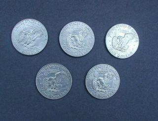 28 Eisenhower $1 Dollar Coins,  14 - 1971,  5 - 1974,  9 - 1978,  23 D ' s,  5 P ' s Circulated 2