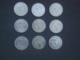 28 Eisenhower $1 Dollar Coins,  14 - 1971,  5 - 1974,  9 - 1978,  23 D ' s,  5 P ' s Circulated 8