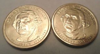 2007 P & D George Washington Presidential Dollar Set (2 Coins)