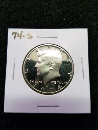 1974 - S Us Proof Kennedy Half Dollar From Us Proof Set
