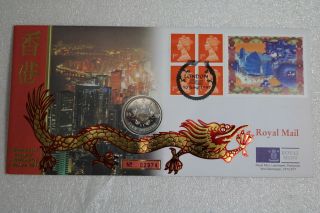 Hong Kong 5 Dollars 1997 Coin Cover A88 Cov72