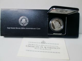 1992 White House 200th Anniversary Proof Silver Dollar Commemorative Set