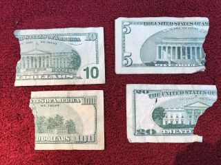 u.  s.  paper money 100 dollar 20 dollar 10 dollar 5 dollar notes 2