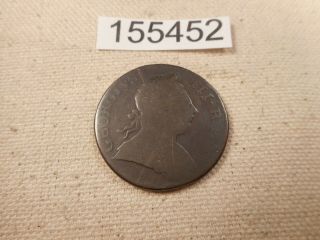 1773 Great Britain Half Penny Raw Collector Grade Album Coin - 155452