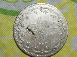 Ottoman Empire/turkey 1293/1 Abdul Hamid I Silver 20 Kurush