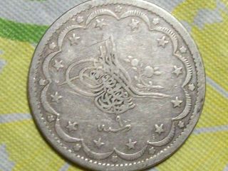 Ottoman Empire/turkey 1255/9 Silver 20 Kurush
