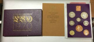 1970 Coinage Of Great Britain And Northern Ireland 8 Coin Proof Set - Royal