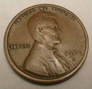 1918 S Lincoln Cent / Penny Xf - Extremely Fine