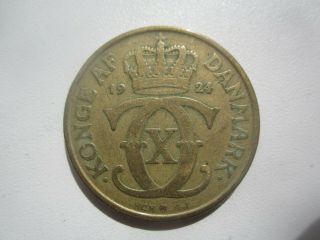 1924 Denmark 2 Kroner Key Date