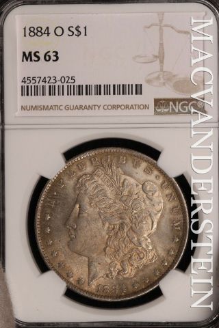 1884 - O Morgan Dollar - Ngc Ms 63 - Brilliant Uncirculated,  Slc42