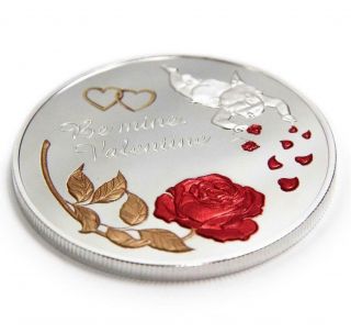 Niue 2014 2$ Be Mine Valentine Angel Love Proof.  999 1oz Silver Coin
