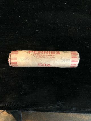 Roll Of Wheat Cent Pennies - 1935 S & 1910 On Ends - Estate - 32