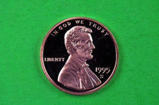 1995 - S Deep Cameo Lincoln Penny Us Gem Proof Coin