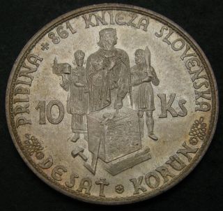Slovakia 10 Korun 1944 - Silver - Xf/aunc - 3175