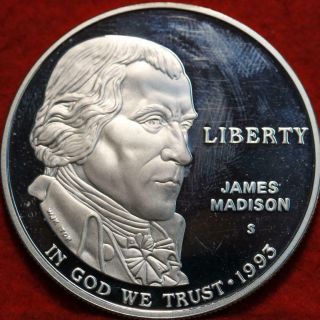 Uncirculated 1993 - S James Madison Bill Of Rights Silver Half