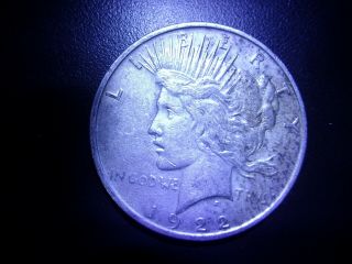 1922 - D 90 Silver Peace Silver Dollar 5