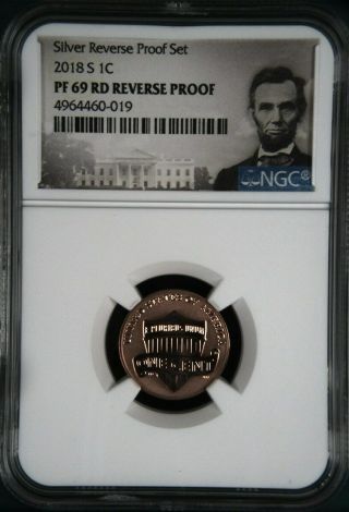 2018 S Reverse Proof Lincoln Cent - Ngc Pf69 Red