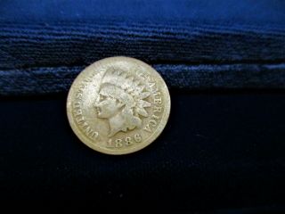 1886 - P Indian Head Cent - - Circulated - Type 1