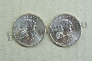 2018 P&d Native American Sacagawea Dollar Uncirculated Jim Thorpe 2 Coins $1