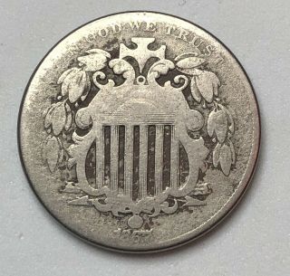 1867 Shield Nickel W/o Rays - Philadelphia - - Great Features