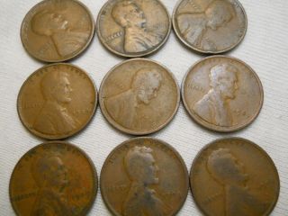 ROLL OF 1909 LINCOLN PENNIES COMBINE. 5