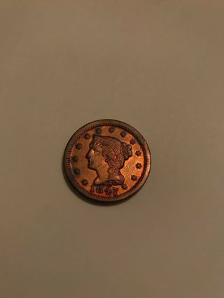1847 One Cent U.  S.