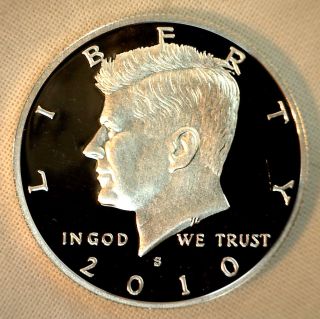 2010 S Proof Kennedy Half Dollar Coin 50 Cent Jfk From Us Proof Set