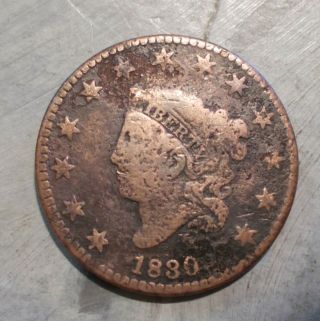1830 U.  S.  Large Cent,  One Cent