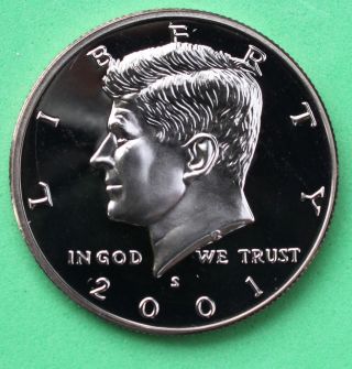 2001 S Proof Kennedy Half Dollar Coin 50 Cent Jfk From Us Proof Set