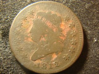 1812 Small Date Classic Head Large Cent Decent Coin
