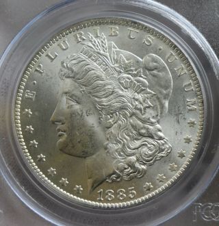 1885 - O Morgan Dollar $1 Pcgs Graded Ms64 Silver Coin