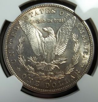 1881 S NGC MS - 63 Morgan Silver Dollar (Toning) 4