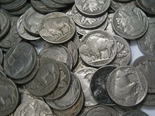 100 Full - Date BUFFALO Nickels.  Mostly 1930 ' s.  21 4