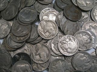 100 Full - Date BUFFALO Nickels.  Mostly 1930 ' s.  21 5